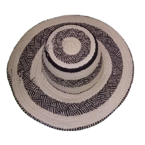 Sombrero de Mola con líneas blancas
