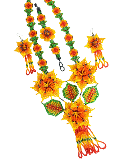 Collares, aretes y pulseras